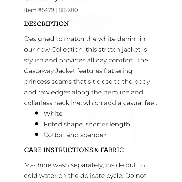 CAbi Castaway Jacket - size XS - Picture 8 of 12